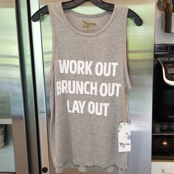 💕SHOW ME YOUR MUMU💕 Graphic Tee Tank Top S NWT - Picture 7 of 8